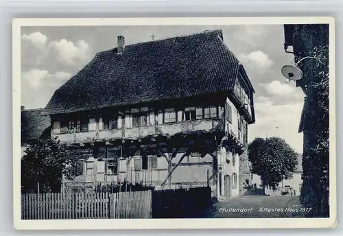 Pfullendorf aeltestes Haus Jahr 1317 x