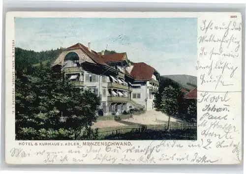 Menzenschwand Hotel Kurhaus Adler x