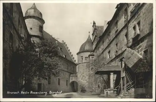 Kronach Veste Rosenberg Burghof *