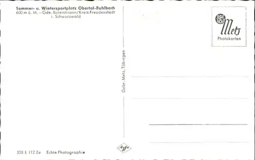 Buhlbach Obertal Buhlbach  * / Baiersbronn /Freudenstadt LKR