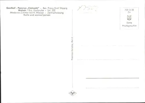 Malsch Karlsruhe Malsch Gasthof Pension Eintracht * / Malsch /Karlsruhe LKR