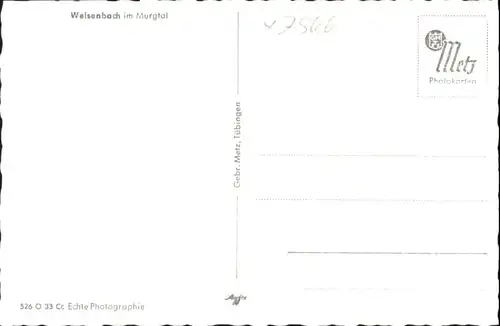 Weisenbach Murgtal Weisenbach  * / Weisenbach /Rastatt LKR