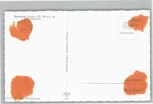 Blumberg Baden Blumberg Stadtkirche * / Blumberg /Schwarzwald-Baar-Kreis LKR