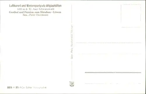 Altglashuetten Neuglashuetten *