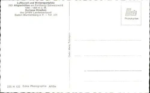 Altglashuetten Kurhaus Hirschen *