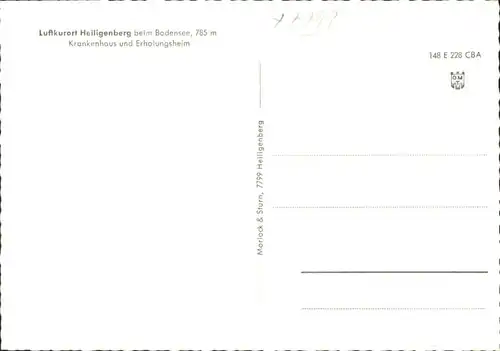 Heiligenberg Krankenhaus Erholungsheim *