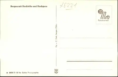 Bergen Chiemgau Bergen Chiemgau Hochfelln Hochgern * / Bergen /Traunstein LKR