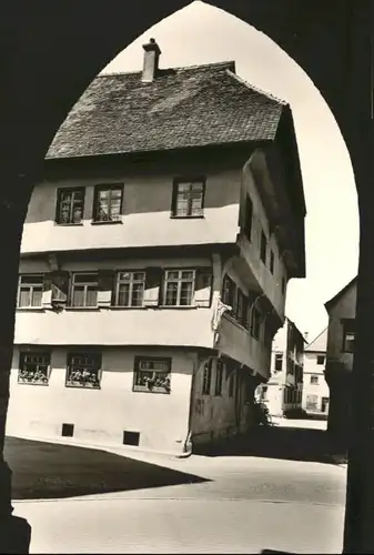 Saulgau aeltestes Haus *