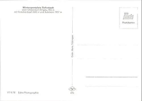 Tiefenbach Passau Tiefenbach Entschenkopf Rubihorn * / Tiefenbach /Passau LKR