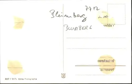 Blumberg Baden Blumberg [handschriftlich] Blumenteppich * / Blumberg /Schwarzwald-Baar-Kreis LKR
