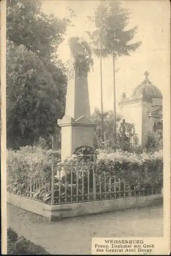 Weissenburg Franz. Denkmal Grab General Abel Douay x
