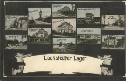 Lockstedt Lager Post Lazarett Wasserturm Bahnhof Hotel Kaiserhof x