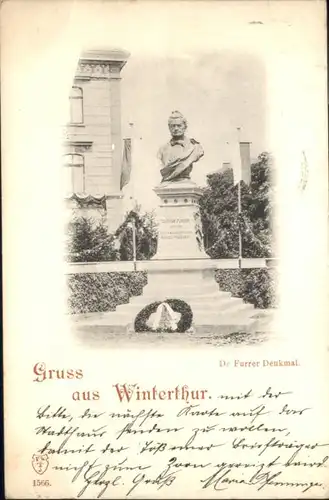 Winterthur Dr Furrer Denkmal  x