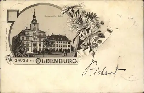 Oldenburg Niedersachsen Oldenburg Oldenburg Schloss  Litho x / Oldenburg (Oldenburg) /Oldenburg  Stadtkreis