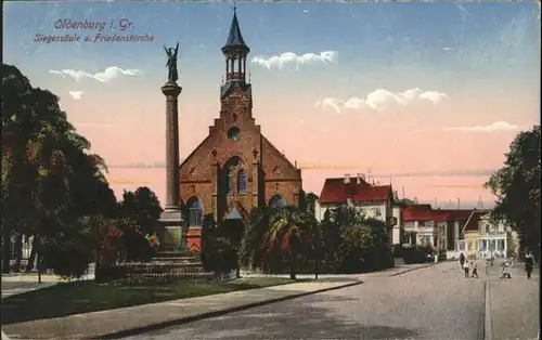 Oldenburg Niedersachsen Oldenburg Oldenburg Siegessaeule Friedenskirche * / Oldenburg (Oldenburg) /Oldenburg  Stadtkreis