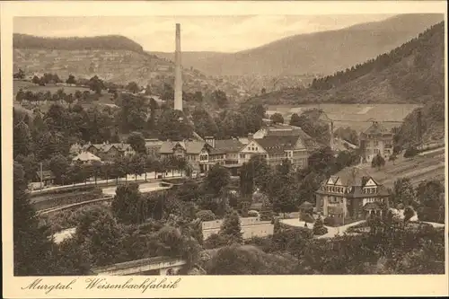 Weisenbach Murgtal Weisenbach Fabrik * / Weisenbach /Rastatt LKR