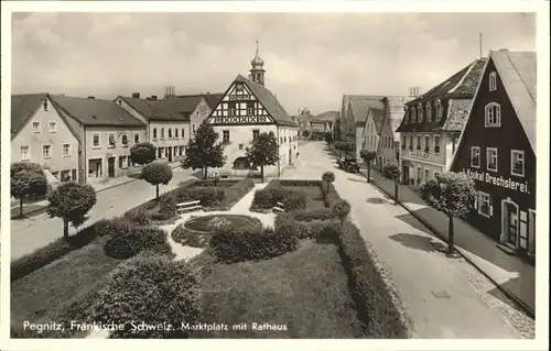 Pegnitz Fraenkische Schweiz Marktplatz Rathaus Drechslerei *