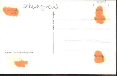 Schweigmatt [handschriftlich]  *