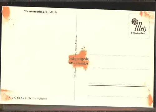 Wassertruedingen Muehle *