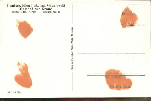 Blumberg Baden Blumberg Schwarzwald Gasthaus zur Krone Hauptstrasse * / Blumberg /Schwarzwald-Baar-Kreis LKR