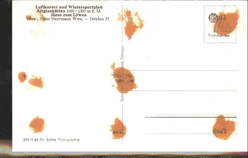 Altglashuetten Haus zum Loewen *