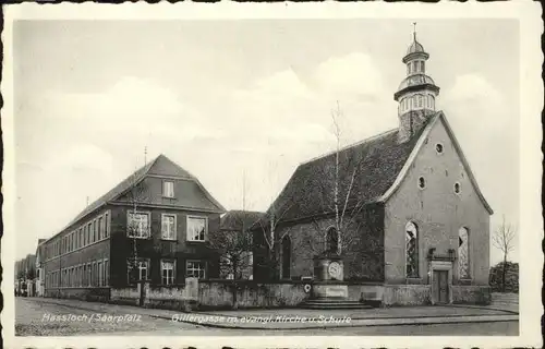Hassloch Pfalz Gillergasse Kirche Schule *