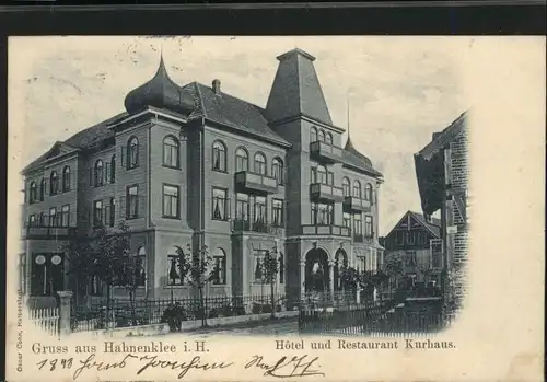 Hahnenklee-Bockswiese Hotel Restaurant Kurhaus  x