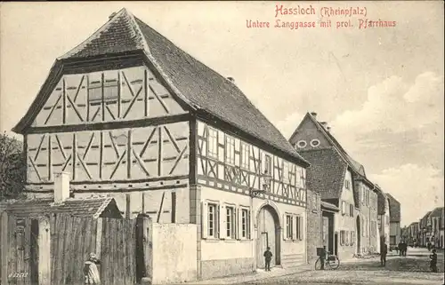 Hassloch Pfalz Untere Langgasse Pfarrhaus *