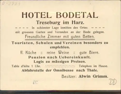 Treseburg Hotel Bodetal
