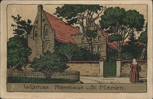 Wismar Mecklenburg Vorpommern Pfarrhaus St Marien / Wismar /Wismar Stadtkreis