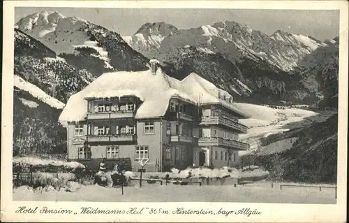 Hinterstein Bad Hindelang Hotel Pension Weidmannsheil / Bad Hindelang /Oberallgaeu LKR