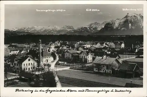 Freilassing Tannengebirge
Goell
Untersberg
