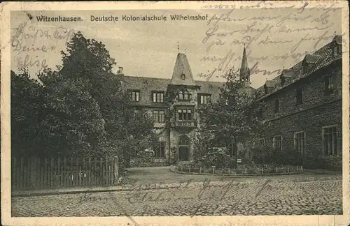 Witzenhausen Kolonialschule Wilhelmshof Kat. Witzenhausen