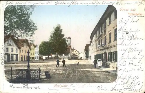 Weilheim Teilansicht Kat. Weilheim i.OB