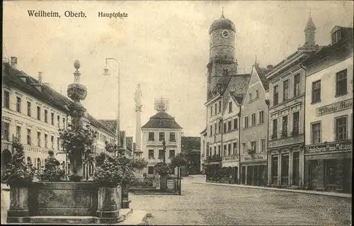 Weilheim Hauptplatz Kat. Weilheim i.OB