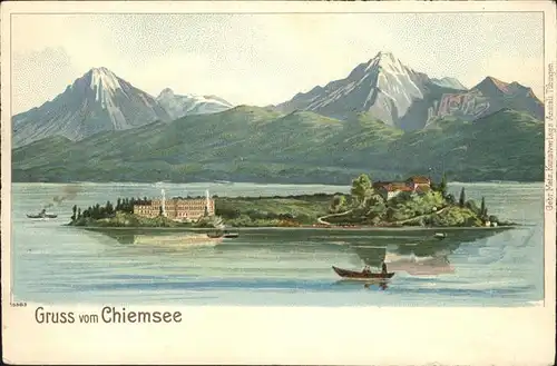 Chiemsee Panorama Kat. Chiemsee