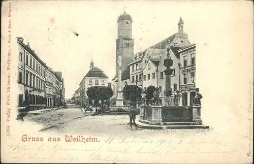 Weilheim Brunnen Kat. Weilheim i.OB