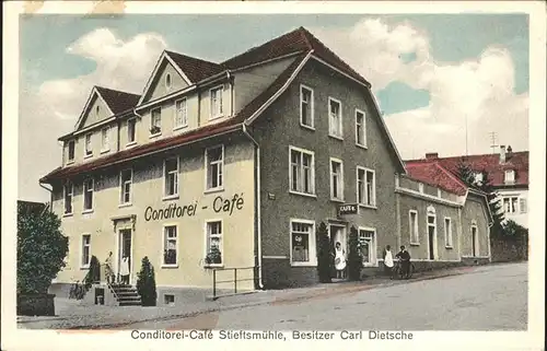 Achern Baden Conditorei-Cafe Stieftsmuehle, Bes. C. Dietsche / Achern /Ortenaukreis LKR