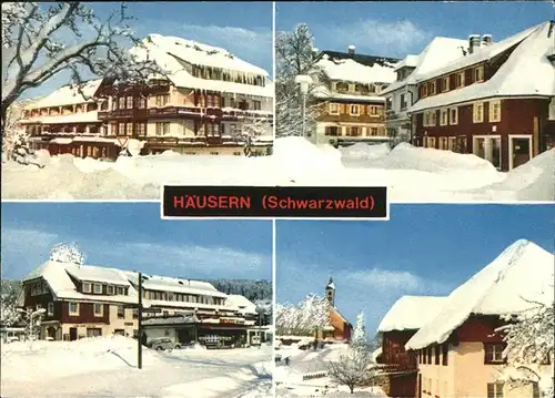 Haeusern Schwarzwald Winter Kat. Haeusern