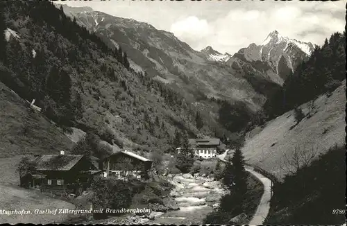 Mayrhofen Gasthof Zillergrund Kat. Mayrhofen