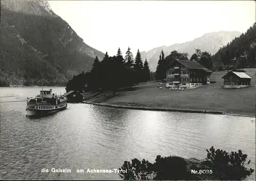 Achensee Galsalm Schiff Kat. Eben am Achensee