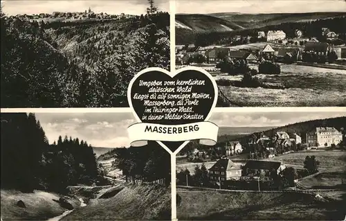 Masserberg Spruch Herz Wald Kat. Masserberg