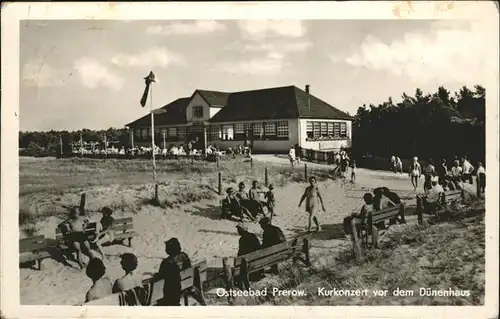 Prerow Ostseebad Ostseebad, Kurkonzert Duenenhaus / Darss /Nordvorpommern LKR