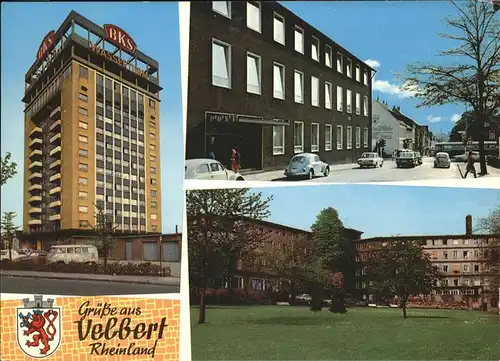 Velbert Stadtwappen Wasserturm-Hochhaus Poststr.  Kat. Velbert
