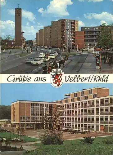 Velbert Stadtwappen Berliner Allee Gymnasium Kat. Velbert