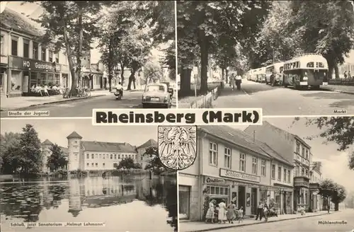 Rheinsberg Mark Muehlenstr. Bus Helmunt Lehmann Sanatorium Kat. Rheinsberg