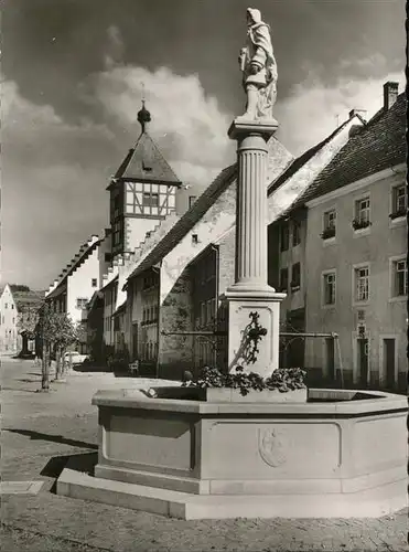 Braeunlingen Gumppbrunnen Muehlentor Kat. Braeunlingen