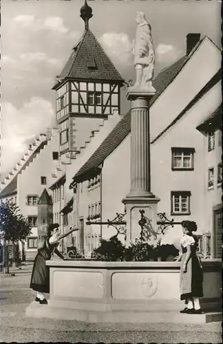 Braeunlingen Muehlentor Ratsherrenbrunnen Kat. Braeunlingen