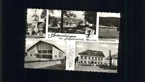 Braeunlingen Muehlentor Kriegerdenkmal Stausee Kat. Braeunlingen