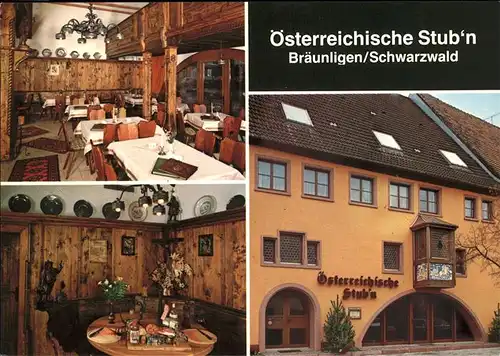 Braeunlingen oesterreichische Stub n Kat. Braeunlingen